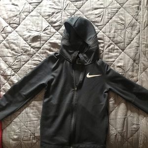 Nike boys black pants and hoodie set